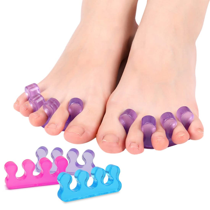 Toe Separators for Pedicure,Toe Separators for Women,Pedicure Toe Spacers for Separating Toenails or Nails,Easy Finger and Toenail Polish Grooming,Soft Gel Toe Spacers Pedicure Kit.
