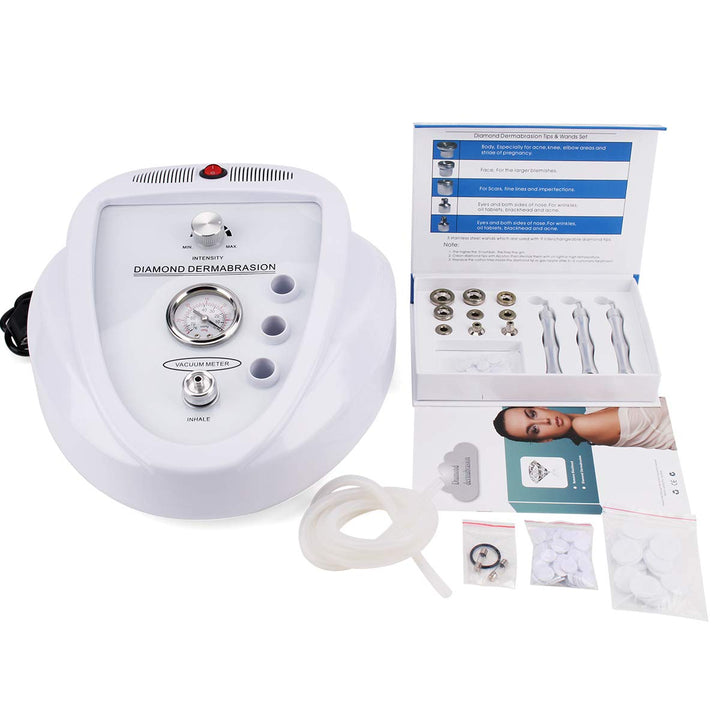 Diamond Microdermabrasion Machine,  65-68Cmhg Suction Power Professional Dermabrasion, Home Use Facial Skin Care Equipment