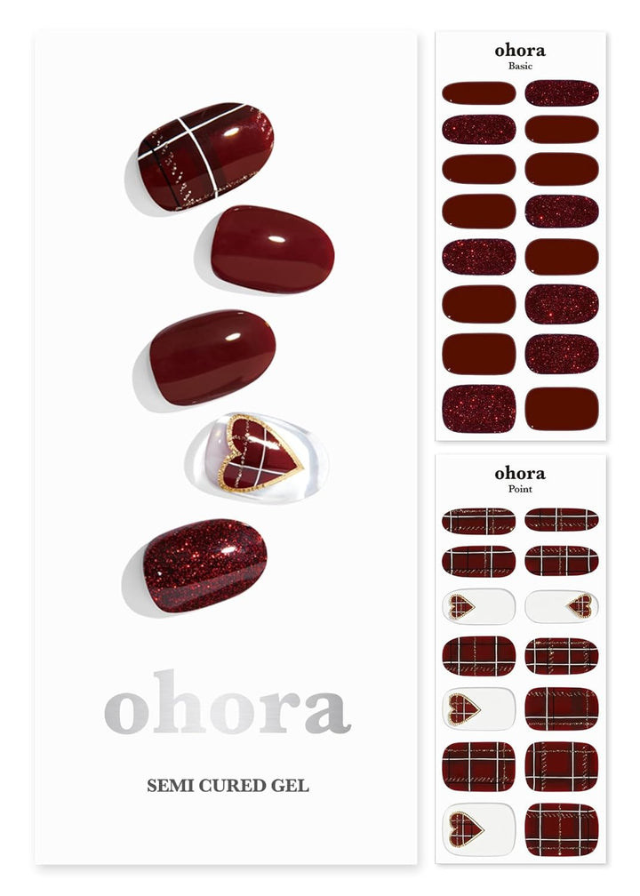 Semi Cured Gel Nail Strips (N Onyx) - Dark, Solid, Works with Any UV/LED Lamps, Salon-Quality, Long Lasting, Easy to Apply & Remove - Includes 2 Prep Pads, Nail File & Wooden Stick