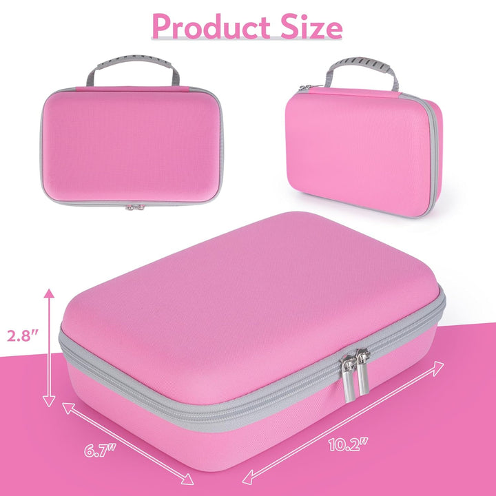 Water Flosser Travel Case, Portable Oral Irrigator Organizer, Sturdy Carrying Storage Holder for Flosser, Electric Toothbrush, Toothpaste and Irrigator Accessories (Case Only) - Pink