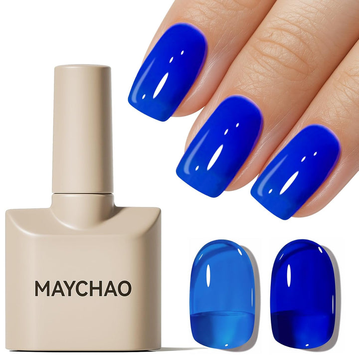 15ML Jelly Sheer Tortoise Gel Nail Polish 1Pc Transparent Hot Cocoa Amber Gel Polish Soak off UV LED Translucent Nail Polish Nail Art Starter Manicure Salon DIY at Home, 0.5 OZ