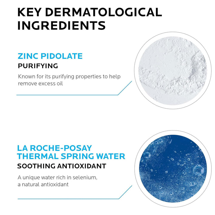 La Roche-Posay Effaclar Purifying Foaming Gel Cleanser for Oily Skin, with Zinc Pidolate to Remove Excess Oil, Alcohol Free & Oil Free, Face Wash for Oily Skin, Dermatologist & Sensitive Skin Tested​
