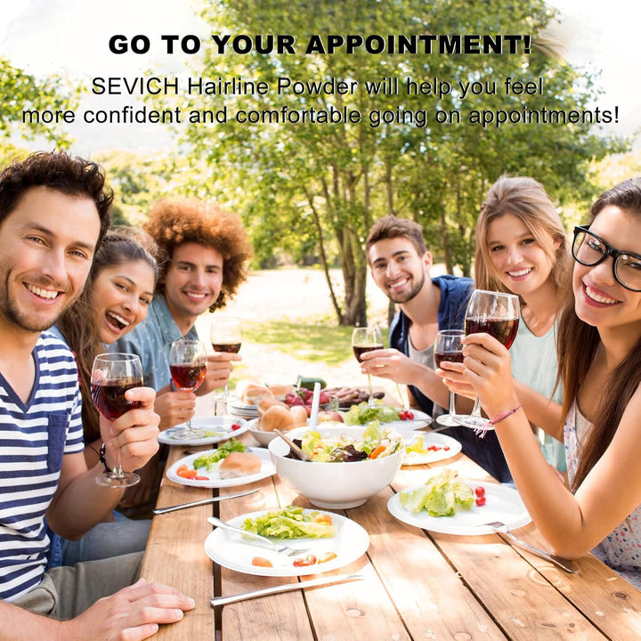 Hairline Powder,Instantly Conceals Hair Loss, Root Touch up Powder, Hair Shadow Toppers for Women & Men, Touch up for Thinning Gray Hair, Windproof & Sweatproof,Medium Brown