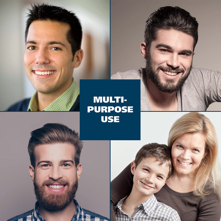 Clipper Rechargeable Cord/Cordless Haircutting & Trimming Kit for Heads, Longer Beards, & All Body Grooming - Model 79434