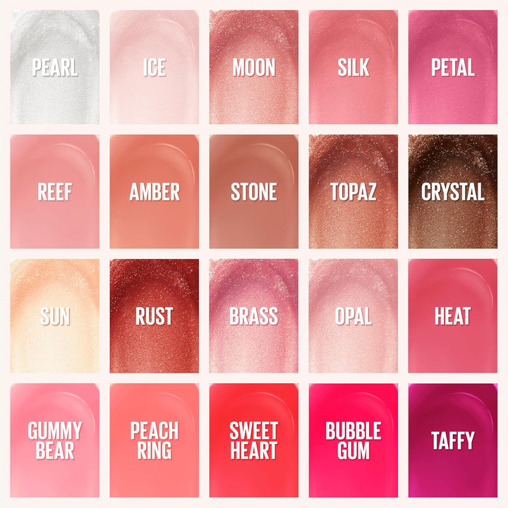 Lifter Gloss, Hydrating Lip Gloss with Hyaluronic Acid, Ice, Pink Neutral, 0.18 Ounce