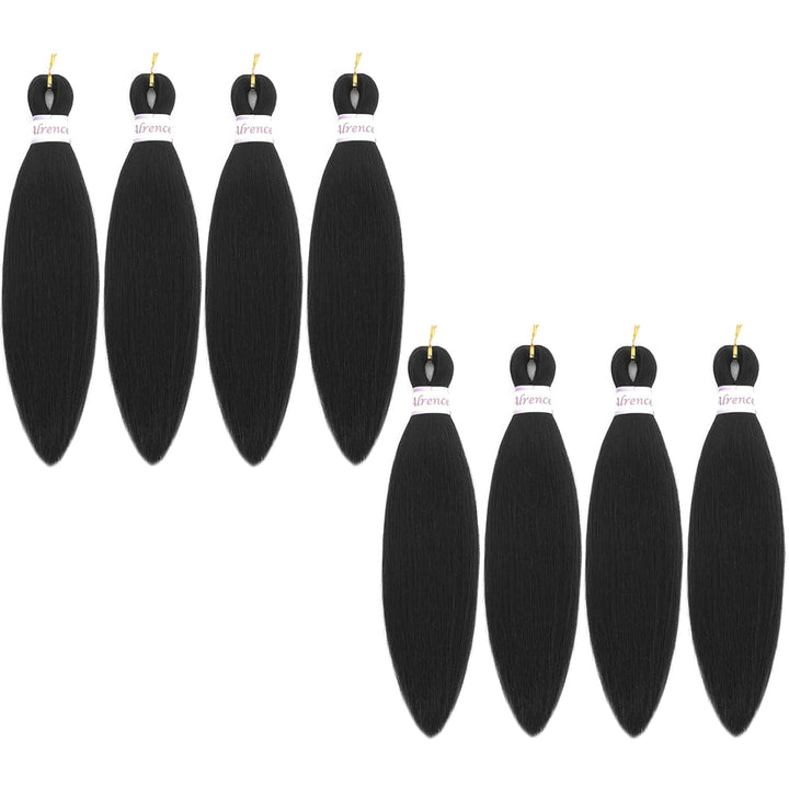 Purple Braiding Hair Pre Stretched Long Braid 30 Inch 2 Packs Professional Braiding Hair Extensions Synthetic Crochet Twist Braids (30 Inch, Purple)