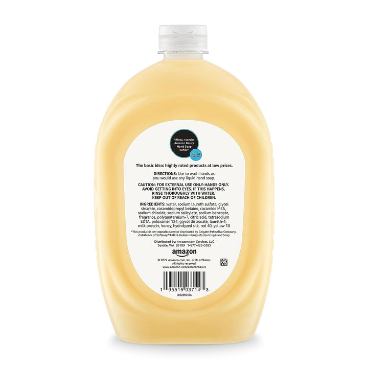 Liquid Hand Soap Refill, Milk and Honey Scent, Triclosan-Free, 50 Fluid Ounces, Pack of 1