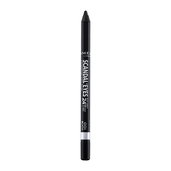 London Scandaleyes Waterproof Gel Pencil Eyeliner, Long-Wearing, Ultra-Smooth, Smudge-Proof, 001, Black, 0.04Oz