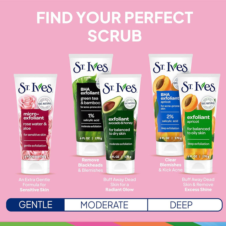 Gentle Smoothing Face Scrub Our Gentlest Scrub yet Rose Water and Aloe Vera Made with 100 Percent Natural Exfoliants, Paraben Free, Oil-Free, Dermatologist Tested 6 Oz