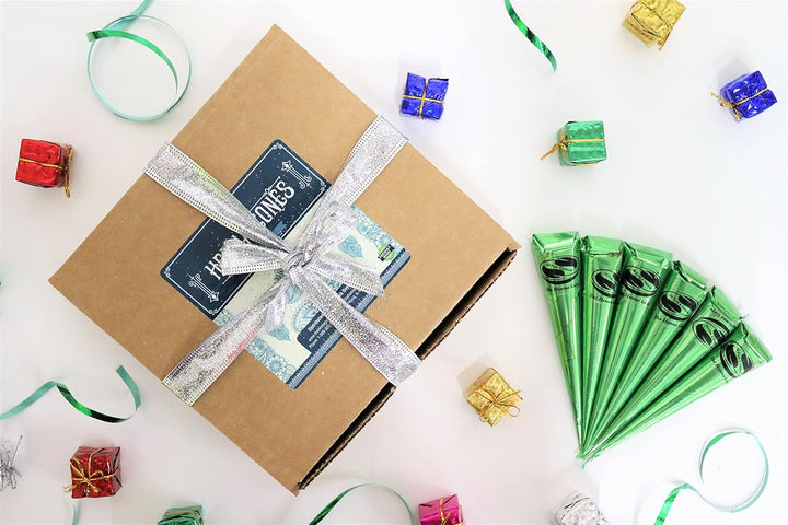 6 Pack of  100% Natural Ready to Use Henna Cones for Redish Brown Hair Dye - Perfect for Spot Hair Coloring