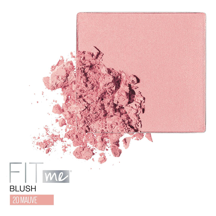 Fit Me Powder Blush, Lightweight, Smooth, Blendable, Long-Lasting All-Day Face Enhancing Makeup Color, Mauve, 1 Count