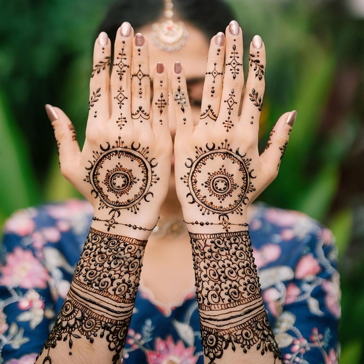 Large Henna Tattoo Stencil Kit,8 Sheets Henna Tattoo Stickers for Hand Forearm Glitter Airbrush Diy Tattooing Template, Indian Temporary Tattoo Stickers for Women Girls