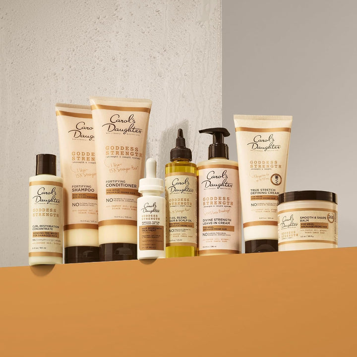 Goddess Strength 7 Oil Blend Scalp and Hair Oil for Waves, Coils and Curls, Hair Treatment with Castor Oil, 4.2 Fl Oz