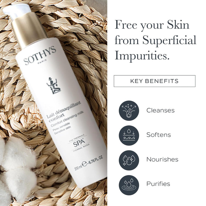 Comfort Cleansing Milk | Gentle Face Cleanser | Daily Makeup Remover for Sensitive Skin