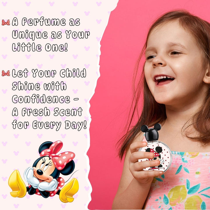 Minnie Mouse, , Fragrance, for Kids, Eau De Toilette, EDT, 3.4Oz, 100Ml, Perfume, Spray, Made in Spain, by Air Val International