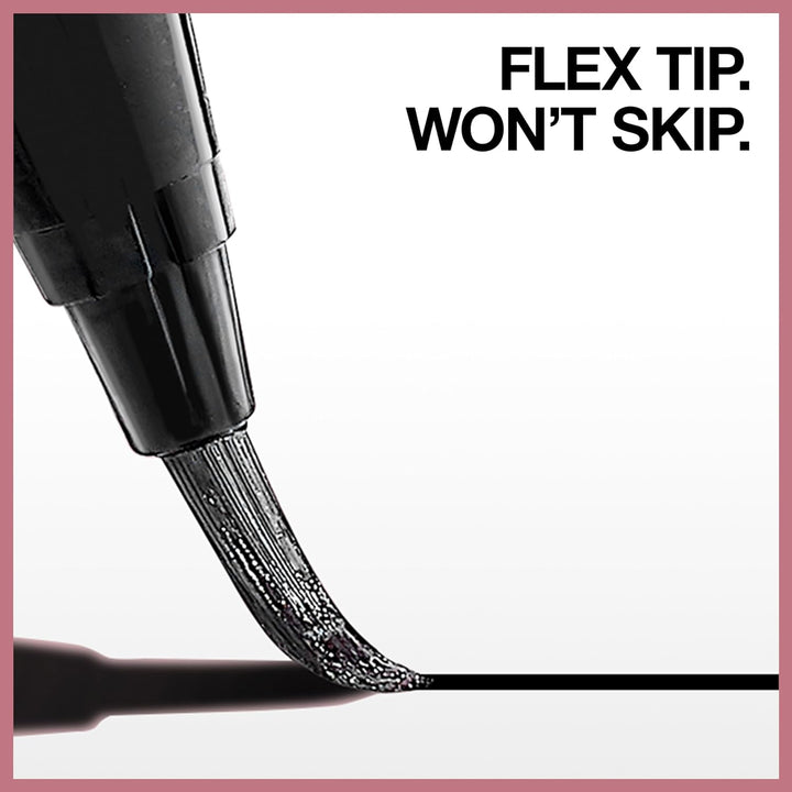 Hyper Easy Liquid Pen No-Skip Eyeliner, Satin Finish, Waterproof Formula, Pitch Black, 0.018 Fl Oz