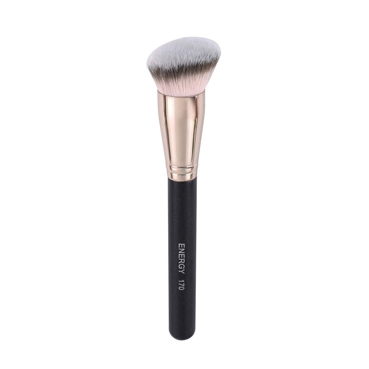 Concealer Brush under Eye Mini Angled Flat Top Kabuki Nose Contour Brush for Concealing Blending Setting Buffing with Powder Liquid Cream Cosmetic Pro Small Makeup Foundation Brushes 270