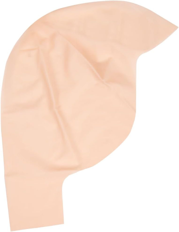 Latex Bald Cap for Adults - Beige Realistic Head Skin Bald Cap Wig for Men and Women - Halloween Costume Makeup Accessory for Theater, Cosplay and Dressup Apparel