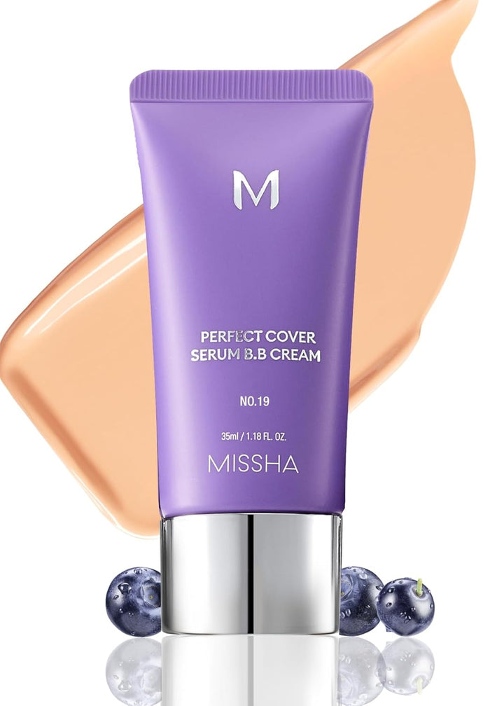 M PERFECT COVER SERUM BB CREAM No.23 Natural Beige-Light/Medium with Cool/Neutral Undertone, BB Cream by Cardi B Pick, Skin Tint, Tinted Moisturizer, Skin Care Foundation Makeup, 1.18 Fl Oz