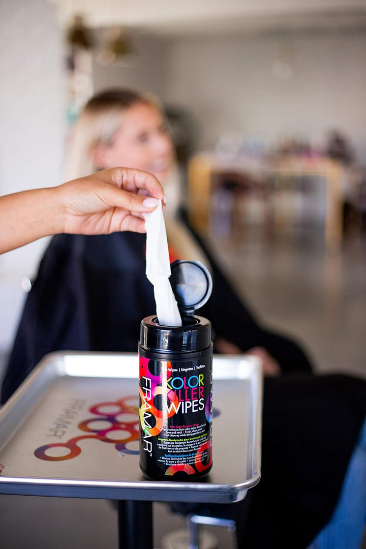 Kolor Killer Wipes – Hair Dye Remover for Skin, Hair Color Remover for Dyed Hair, Gentle on Skin, Pleasant Scent – Wipes Dispenser of 100