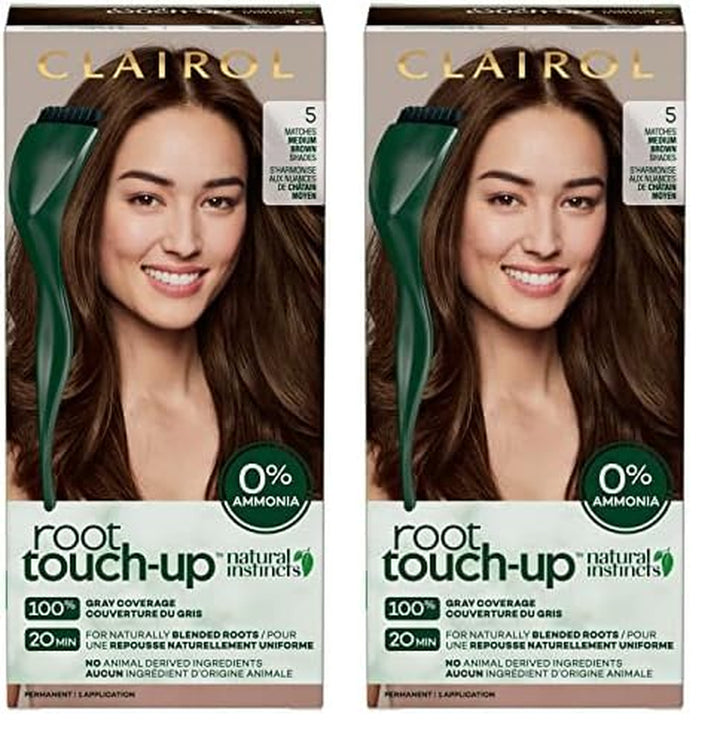 Root Touch-Up by Natural Instincts Permanent Hair Dye, 2 Black Hair Color, Pack of 1