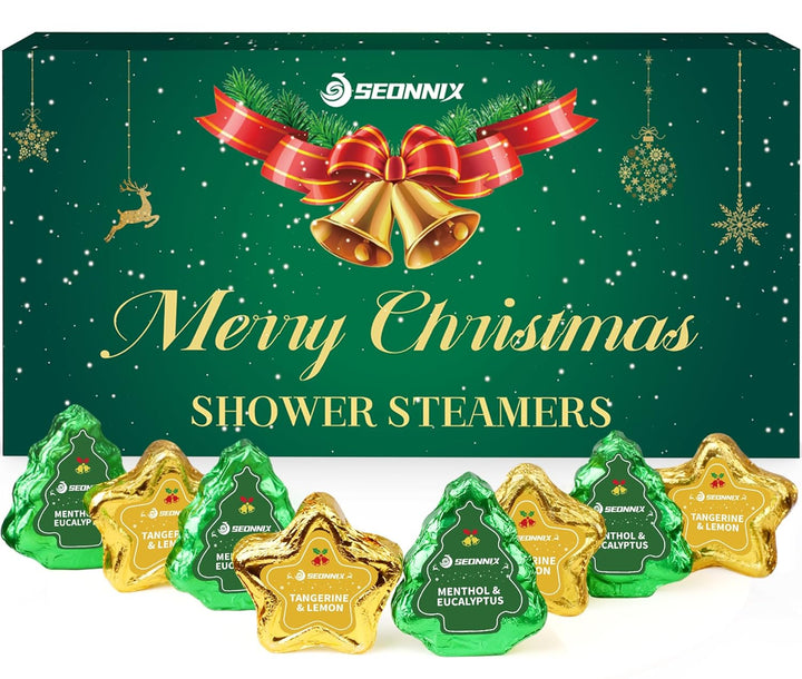 Shower Steamers Aromatherapy 15 Pack, Menthol & Eucalyptus Shower Bombs with Natural Essential Oils, Quick Relief Nasal Congestion, Relaxation & Self Care Gifts for Women & Men