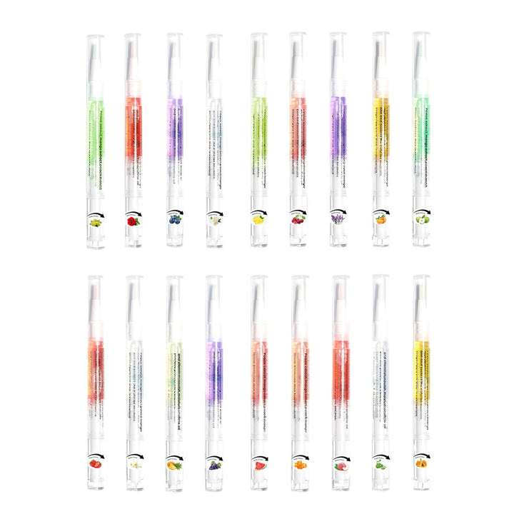 6Pcs Nail Cuticle Oils Nail Nutrition Oil Pen Nail Nourishment Pens 6 Smell Cuticle Revitalizer for Agnail Nourish Skin Nail Care (6Pcs)