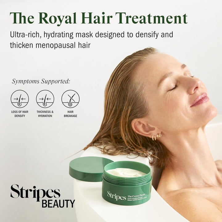 STRIPES Naomi Watts the Crown Pleaser Squalane Ectoine Conditioning Hair Mask Thinning Dryness Strength Shine Hypoallergenic