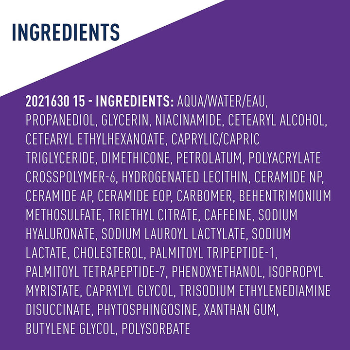 Skin Renewing Eye Cream for Wrinkles, under Eye Cream with Peptides + Caffeine + Niacinamide, for Wrinkles & Crows Feet, Paraben Free & Opthalmologist Tested