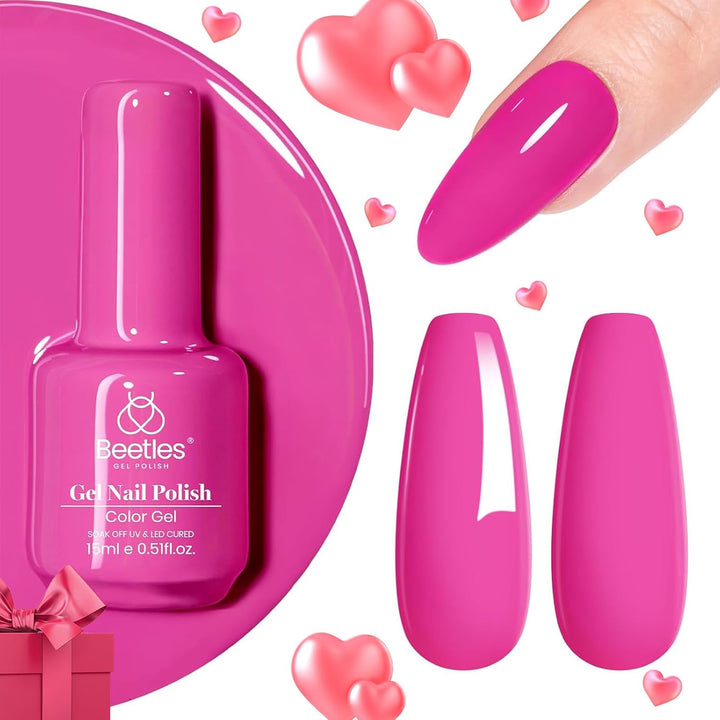 Beetles Black Gel Polish, 1 Pcs 15Ml Audrey Black Nail Polish Color Gel Nail Polish Halloween Nails Soak off Art Manicure Salon DIY Uv Lamp Nail Design Decoration at Home