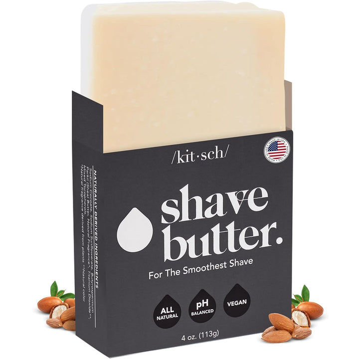 Shaving Soap for Women - Hydrating Shave Butter & Shave Soap Bar - Nourishing Bar Soap for Smooth, Irritation-Free Shave – Paraben, Silicone & Sulfate-Free - Vegan, Made in USA - 4 Oz
