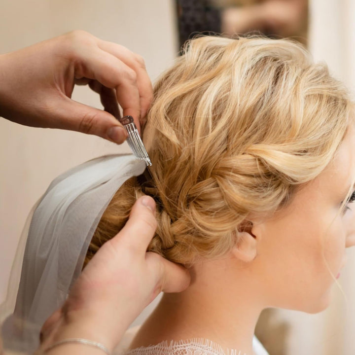 24 PCS Hair Side Combs for Women Fine Thin Hair, 14 Teeth Decorative Hair Combs for Women Girls Bridal Wedding Veil,Wide, Black, Transparent, Light Coffee