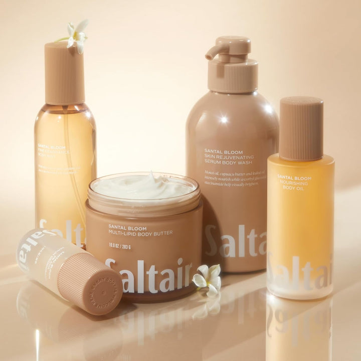 Multi-Lipid Body Butter - Rich, Nourishing Santal Bloom Hydrating Body Cream with Ceramide Complex, Coconut Oil, Shea Butter, and Sea Buckthorn. Deep Moisturizing Dry Skin Care. 10Oz Jar