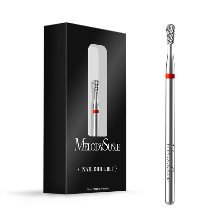 Cuticle Clean Nail Drill Bit 3/32'', Professional Safety Carbide under Nail Cleaner Nail Bit for Cuticle Dead Skin Nail Prepare, Two Way Rotate, Manicure Nail Salon Supply(Silver, Fine)