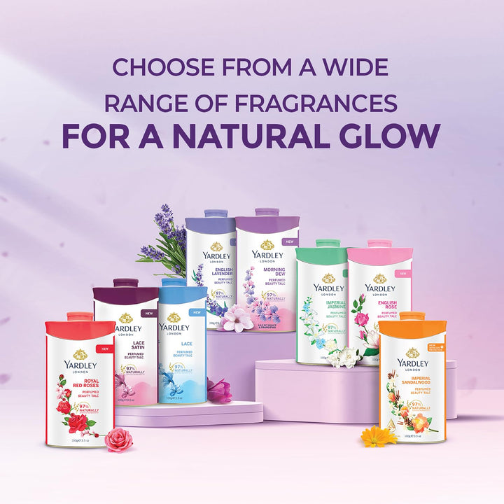 London English Lavender Perfumed Deodorizing Talc Talcum Powder 100Gm, 3.5 Ounce