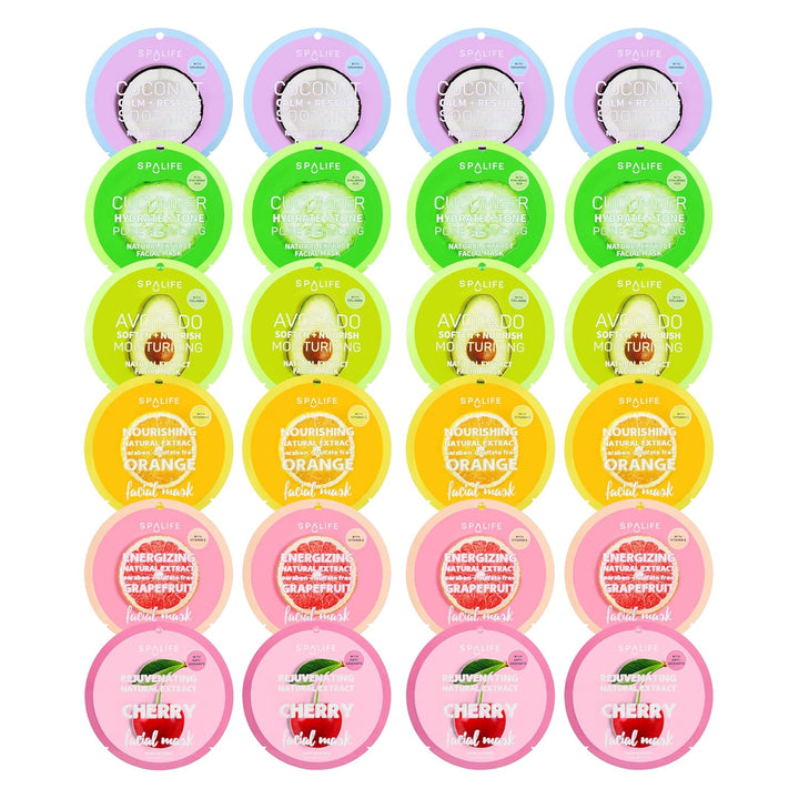 Facial Mask Sheet Bundle - Pumpkin, Ghost, Bat - Halloween Character Mask Bundle - Face Masks for Skin Care - Moisturizing Sheet Face Masks - Skincare Pack for Women - Spa Beauty Masks