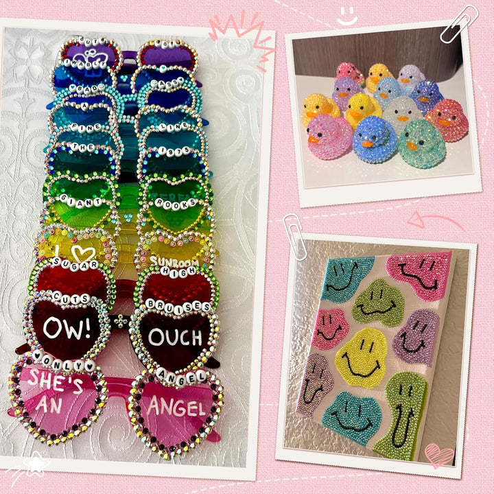 40 Colors Resin Jelly Rhinestones for Bedazzling, 3Mm 32000 Pcs Flatback Gems for Crafting, Bedazzling Kit with 3Pcs B7000 Glue for Clothing Shoes Nail Book Diamond Art