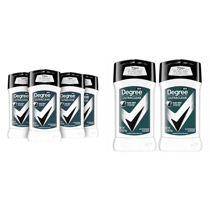 Men Ultraclear Antiperspirant Deodorant Black+White 2 Count 72-Hour Sweat & Odor Protection Antiperspirant for Men with Motionsense Technology 2.7 Oz