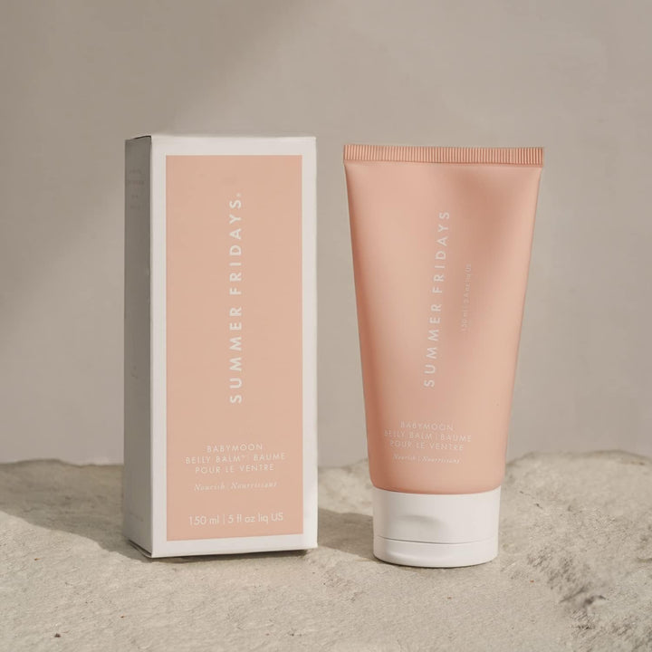 Babymoon Belly Balm - Nourishing Balm + Body Moisturizer Enriched with Calendula Oil + Vitamin E to Help Reduce the Appearance of Stretch Marks and Dry Skin (5 Fl Oz)