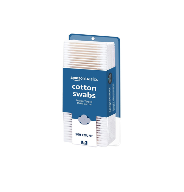Cotton Swabs for Personal Hygiene and Baby Care, 500 Count, 1 Pack