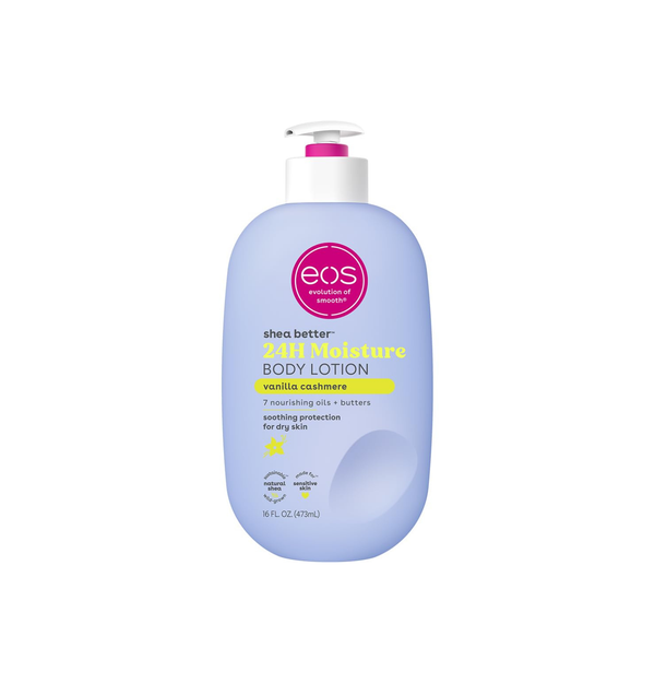 Shea Better Body Lotion Vanilla Cashmere, 24-Hour Moisture Skin Care, Lightweight & Non-Greasy, Natural Shea, Vegan, Vanilla Body Lotion, 16 Fl Oz
