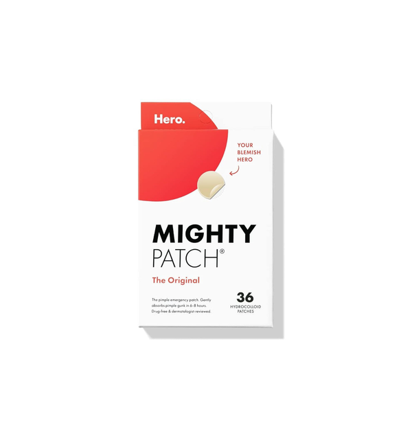 ™ Original Patch from Hero Cosmetics – the #1 Hydrocolloid Acne Pimple Patch for Shrinking Zits and Whiteheads in 1 Use; Nighttime Spot Stickers for Face and Skin (36 Count)