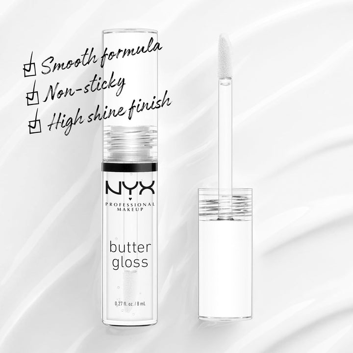 Butter Gloss, Non-Sticky Lip Gloss - Sugar Glass ,Clear