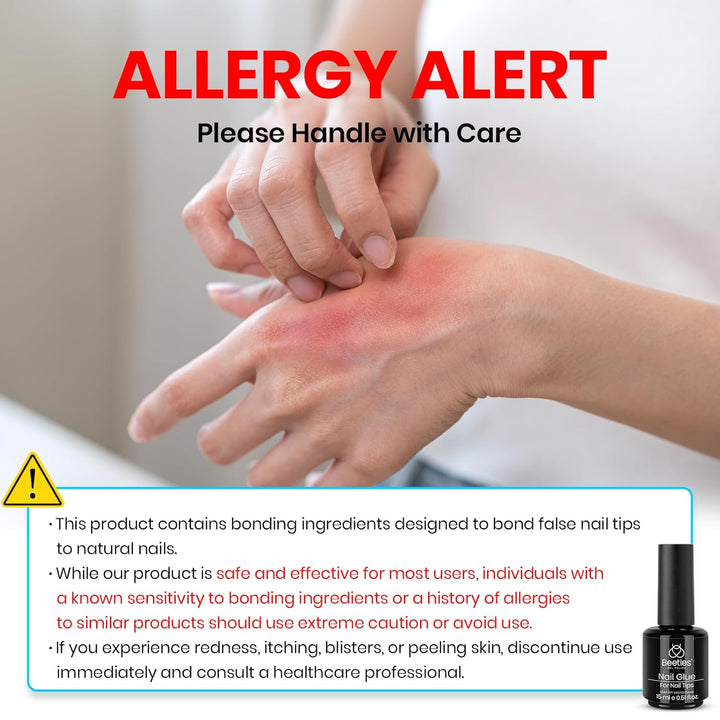 Beetles 9 in 1 Nail Glue Gel for Nail Tips and Clear Acrylic Nails Long Lasting, Curing Needed UV Extension Glue for False Nail Tips and Press on Nails, Christmas Nail Art