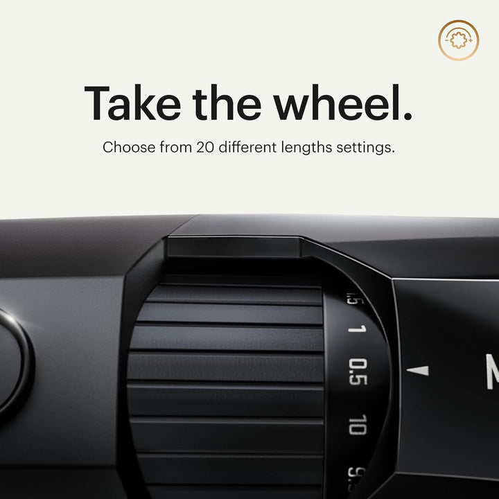 ® the Beard Hedger® Premium Men'S Beard Trimmer, 20 Length Adjustable Blade Wheel, Stainless Steel T-Blade for Precision Facial Hair Trimming, Cordless Waterproof Wet/Dry Clipper