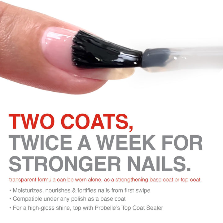 Nail Strengthener and Growth, Natural Nail Strengthening Clear Nail Polish Repair Treatment, Nail Growth & Conditioning, Stops Splits, Chips, Cracks & Strengthens Damaged and Thin Nails