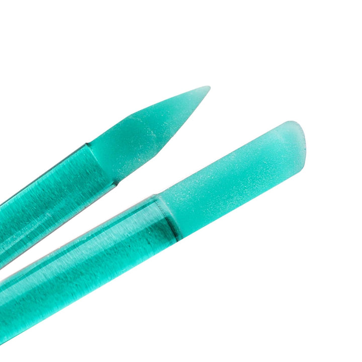 Glass Cuticle Pusher - Dual Ended Manicure Stick - Premium Czech Tools