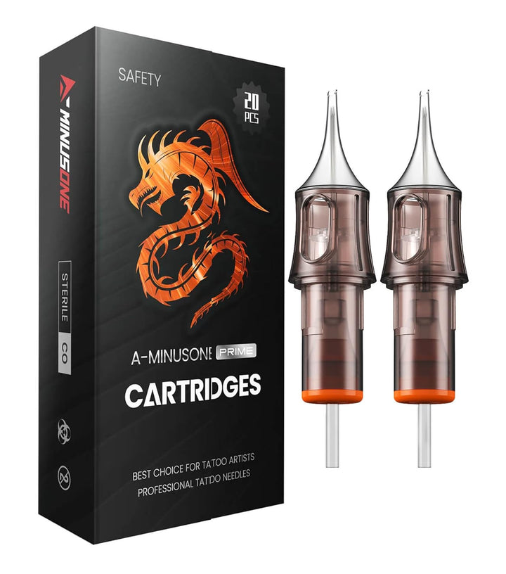 50 Assorted Tattoo Cartridge Needles Mixed Size #10 Bugpin round Liner Shader Magnum - 5 Pcs Each of 5RL, 7RL, 9RL, 11RL, 5RS, 9RS, 15M1, 21M1, 15RM, 21RM Pro Disposable Membrane Tattoo Needles