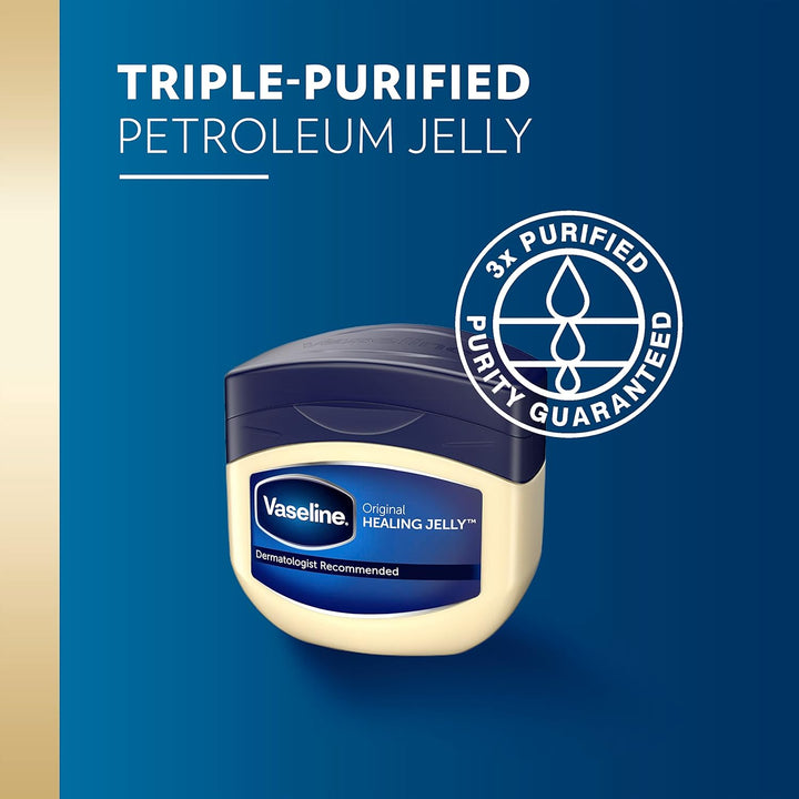 Petroleum Jelly Original 3 Count Provides Dry Skin Relief and Protects Minor Cuts Dermatologist Recommended and Locks in Moisture 13Oz