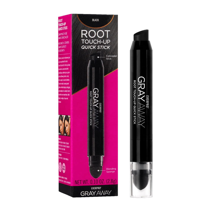 Gray Away Root Touchup Quick Stick, Black/Dark Brown, 0.1 Oz